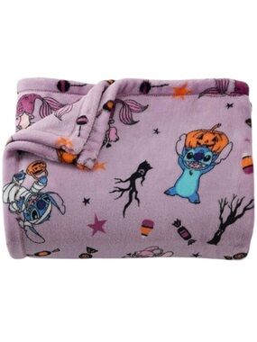 Disney's “Stitch Halloween” Oversized Supersoft Printed Plush Throw Blanket NWT